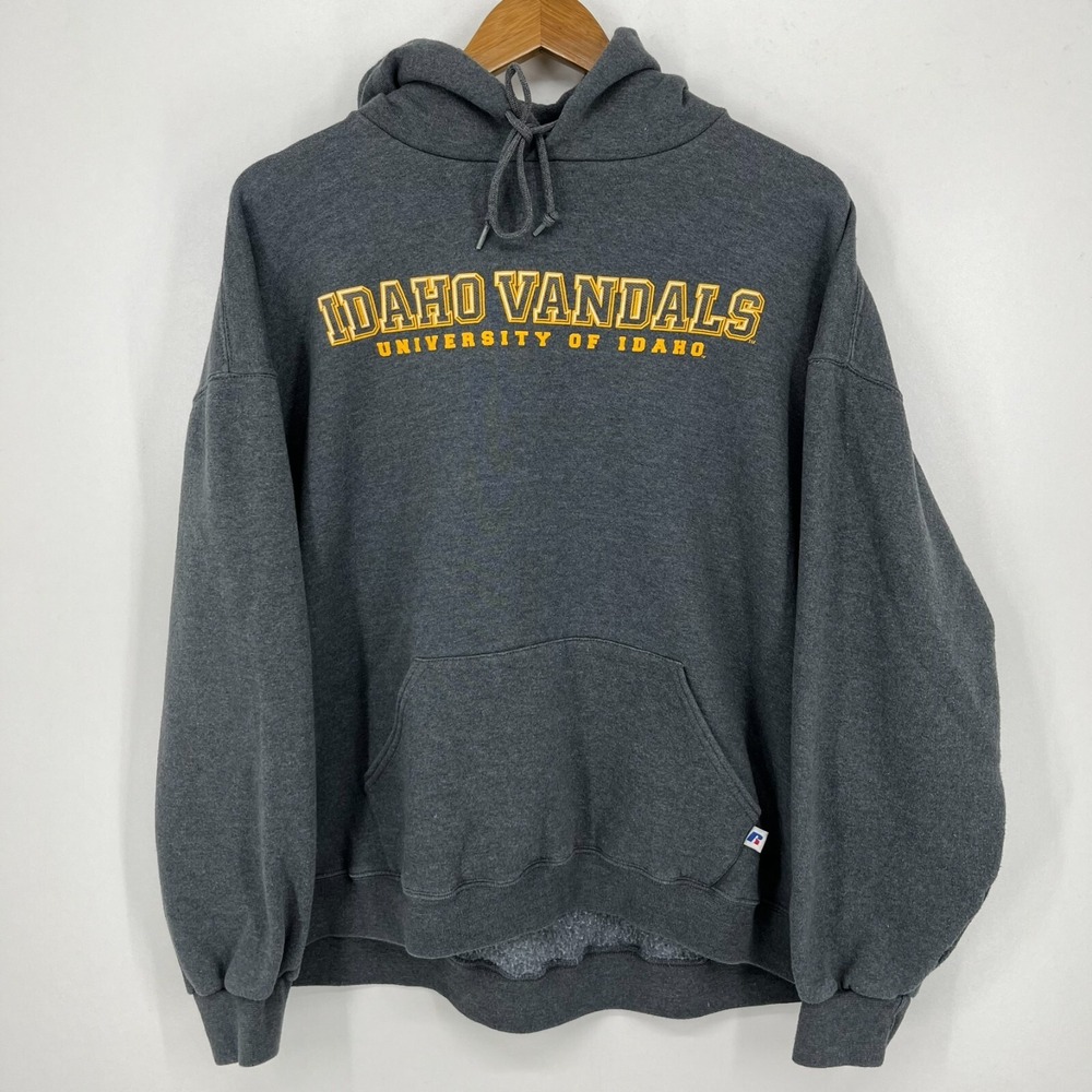 Russell Athletic Idaho Vandals University of Idaho Hoodie Gray Mens XL